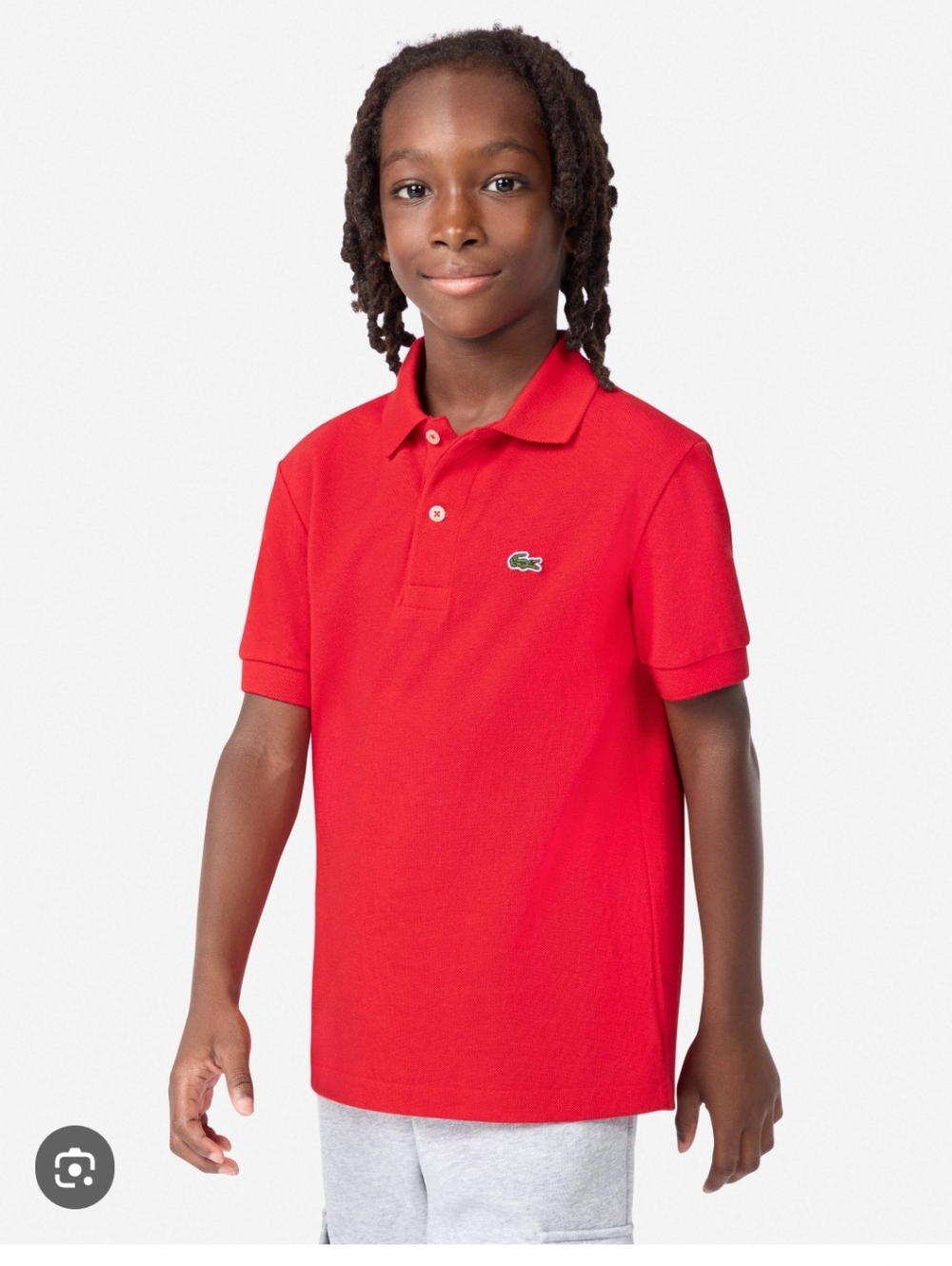 Lacoste Red Short-Sleeve Polo Shirt